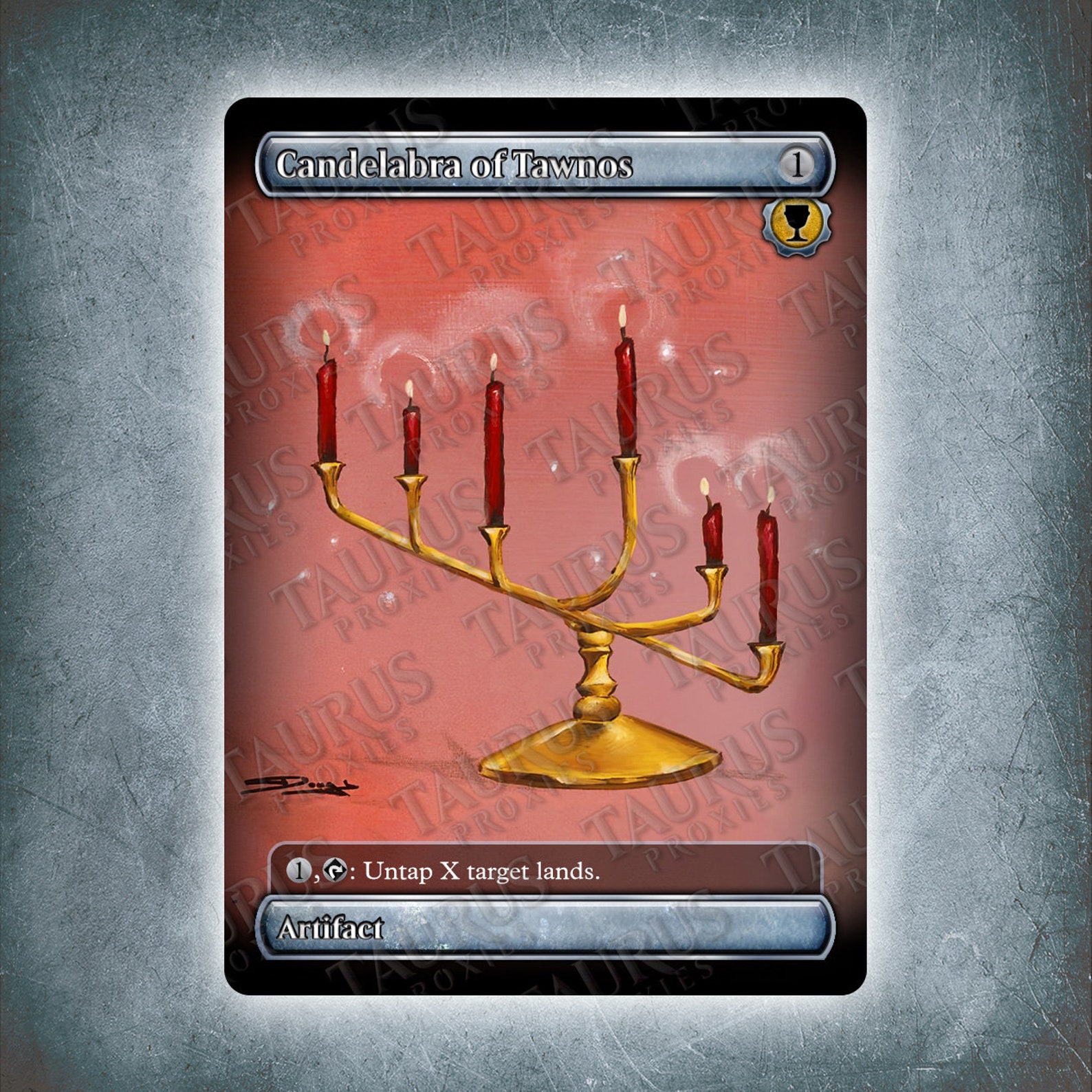 Candelabra of Tawnos MTG Proxy Alter Full art Non FOIL Etsy