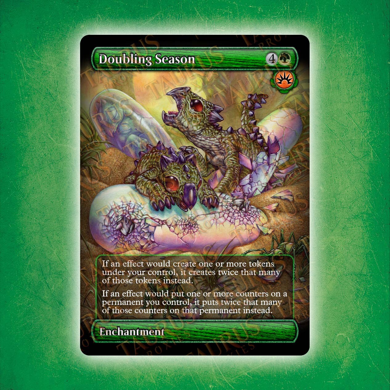 Doubling Season MTG Proxy Alter Full Art Non FOIL | Etsy
