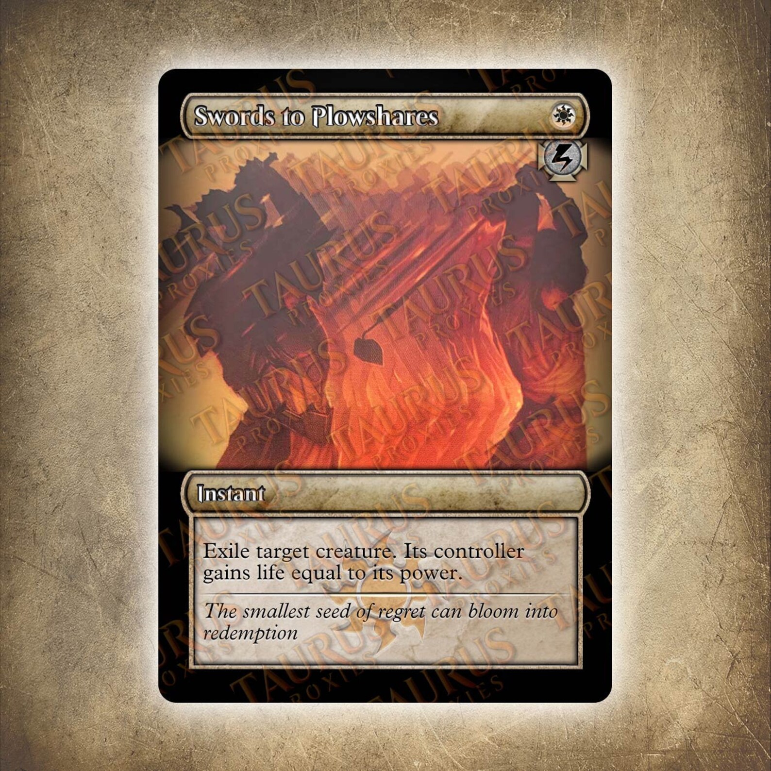 Swords to Plowshares MTG Proxy Full Art see below for Etsy