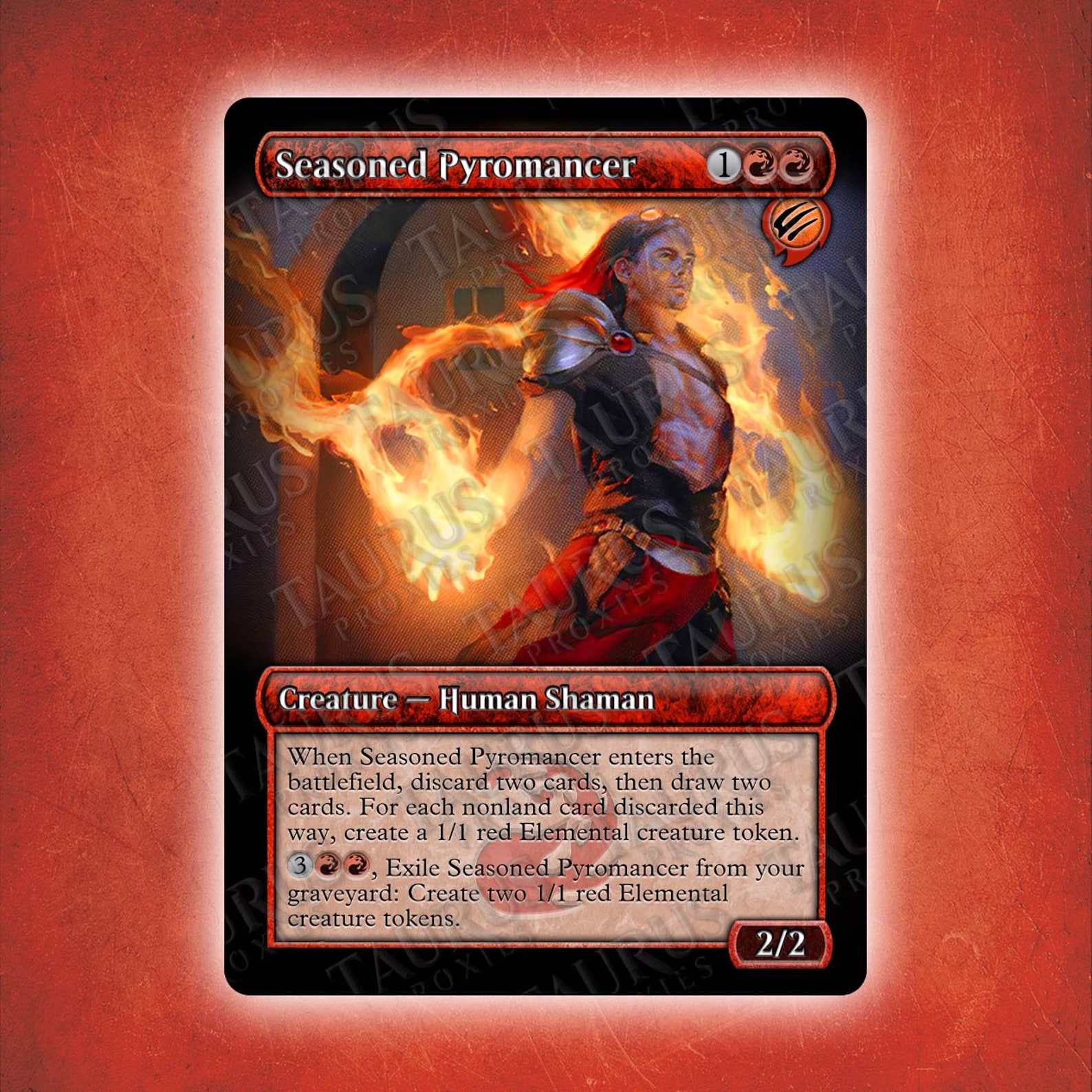 Seasoned Pyromancer MTG Proxy Alter Non FOIL Etsy