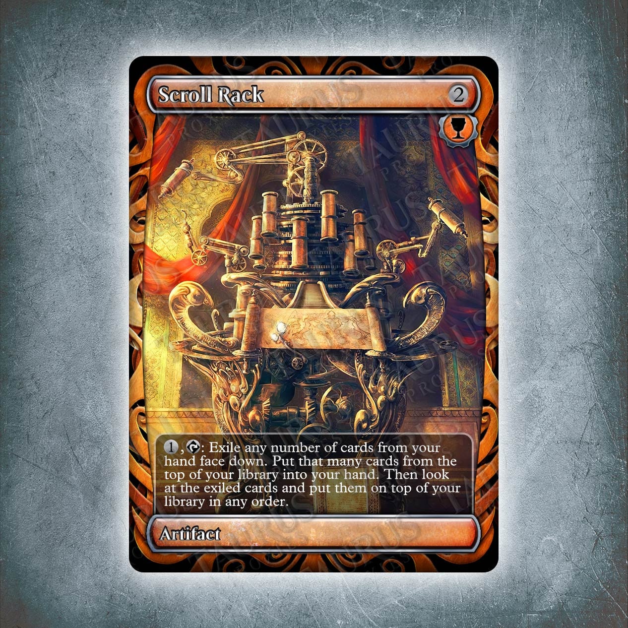 Scroll Rack MTG Proxy Alter Full Art Kaladesh Inventions Etsy