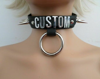 custom spiked collar