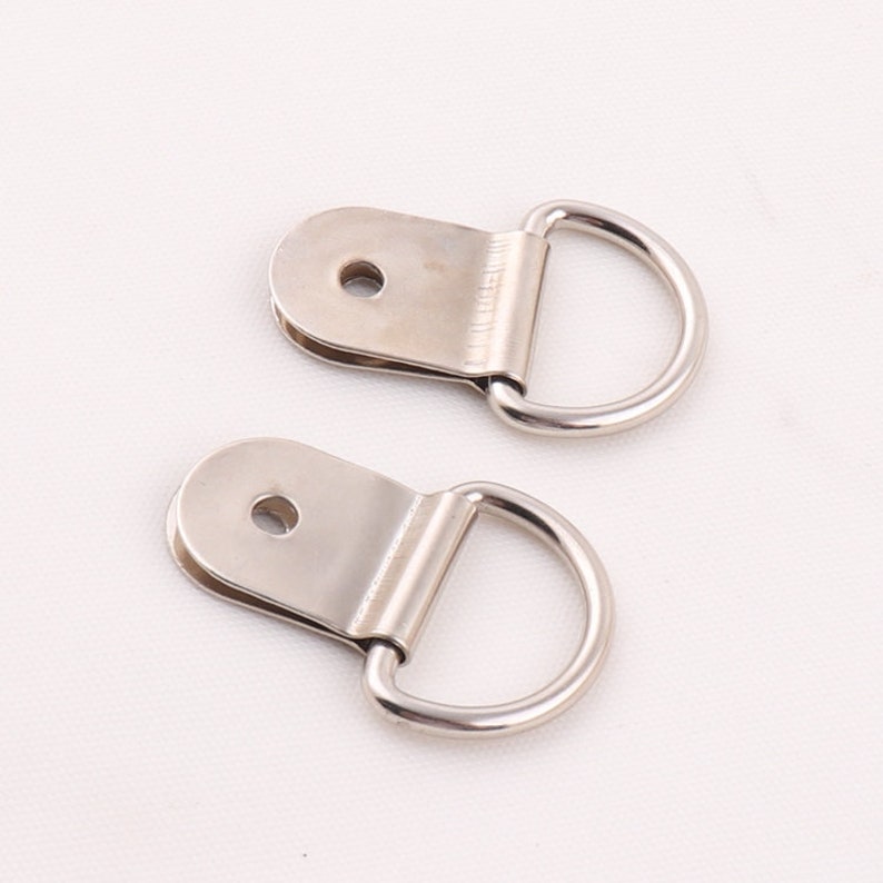 10 x 36mm large heavy duty picture hanging d rings single hole Etsy