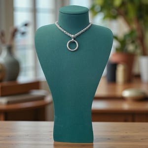 fox Discrete Day Collar With O Ring | Fox tail Chain Choker Collar |  O ring choker l day necklace with o ring l day chain necklace  foxcc1