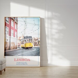 Lisbon Travel Poster Portugal Wall Art home decoration, living room, dining room art print
