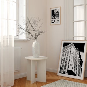 New York black and white illustration of an iconic department store, modern cityscape poster, travel print printable art Instant download