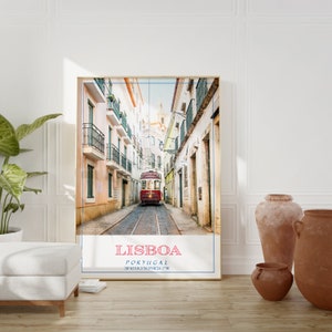 Lisbon Travel Poster Portugal Wall Art home decoration, living room, dining room art print