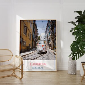 Lisbon Travel Poster Portugal Wall Art home decoration, living room, dining room art print