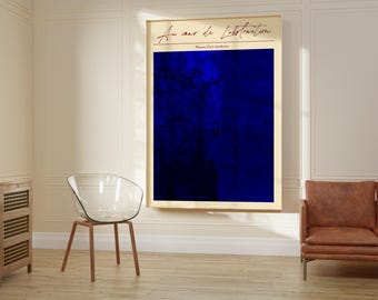 Royal Blau Abstrakt - Kunstdruck: Moderne Wandkunst (Digitaler Download)