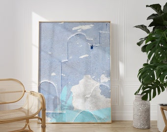 Abstract Pastel Art Print: Modern Wall Decor (Digital Download)