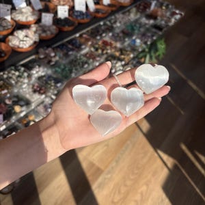 Wholesale Dozen Selenite Hearts