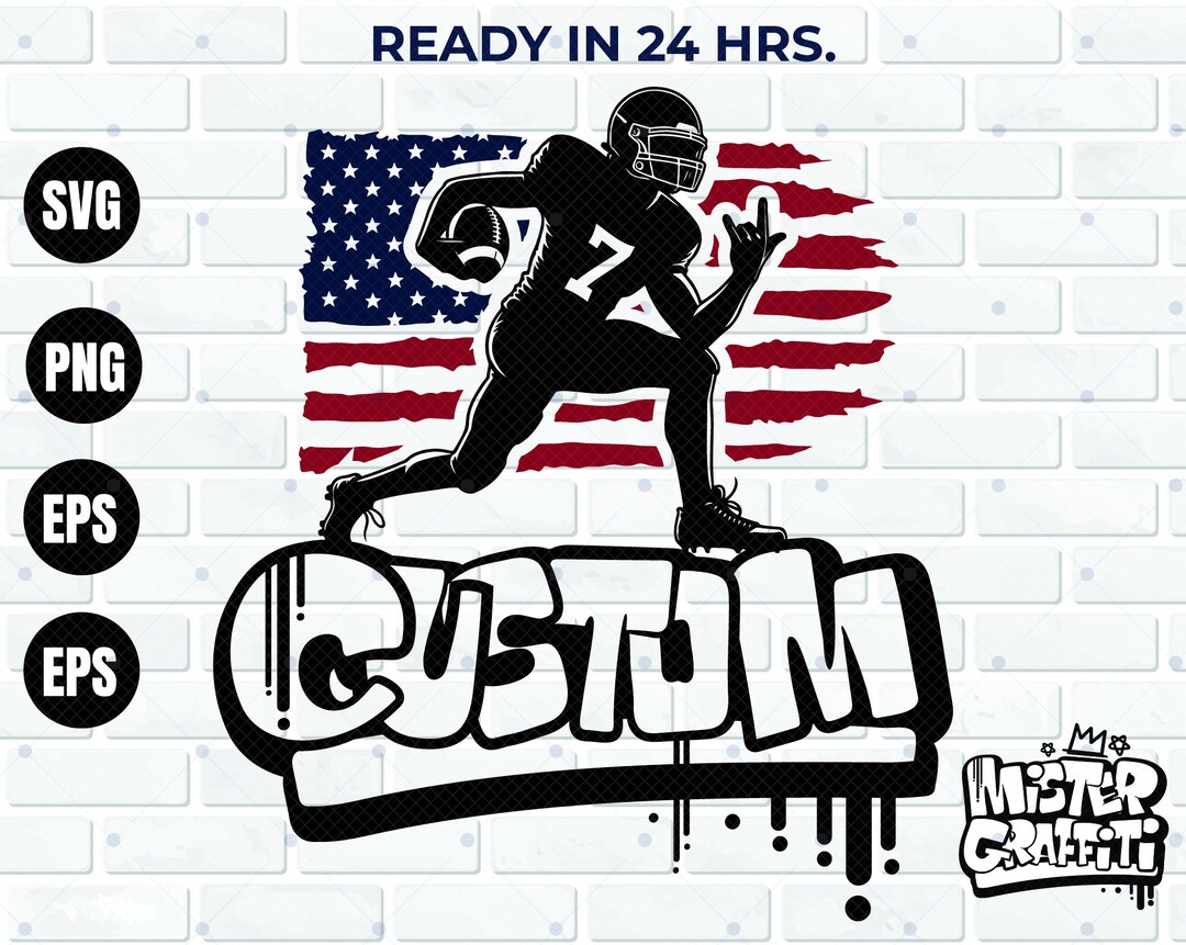 Football SVG, Custom Your Text DIY, Custom Football Svg, American