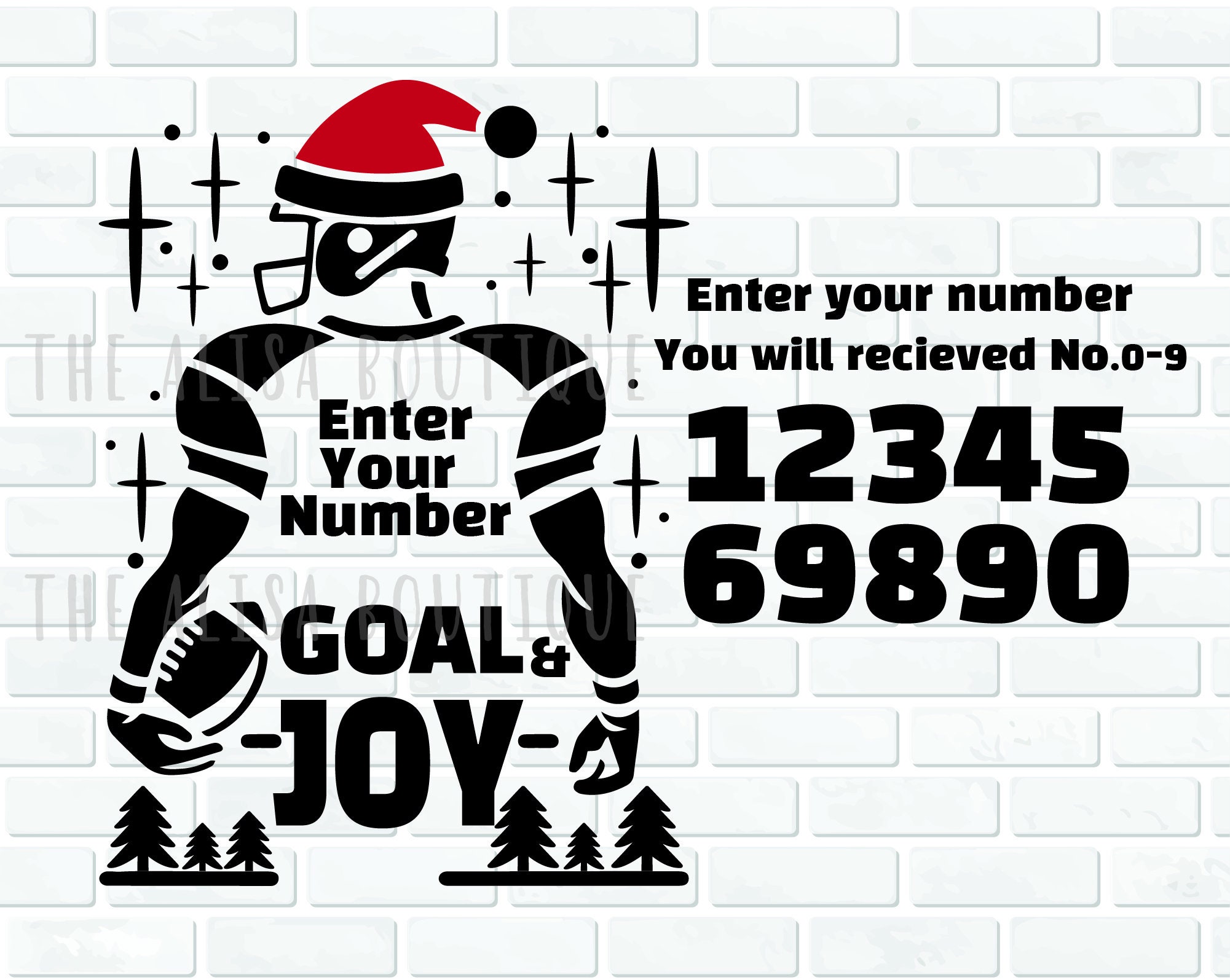 Christmas Football Player SVG, Football Player SVG, Football Season