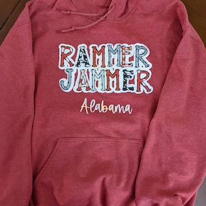 Alabama Hoodie, Rammer Jammer Hoodie, Bama Shirt, University of Alabama Shirt, Bama Sweatshirt, Roll Tide Shirt, Alabama Sweatshirt, Bama