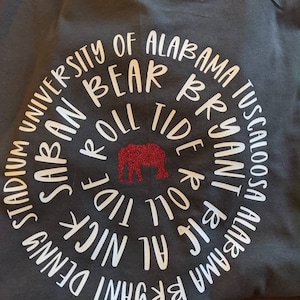 Bama graphic t-shirt, Roll Tide tshirt, Alabama Shirt, Alabama Graphic, Bama Shirt, Alabama Tee, Bama tshirt