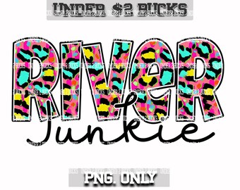 PNG watercolor Digital Download Sublimation River Junkie