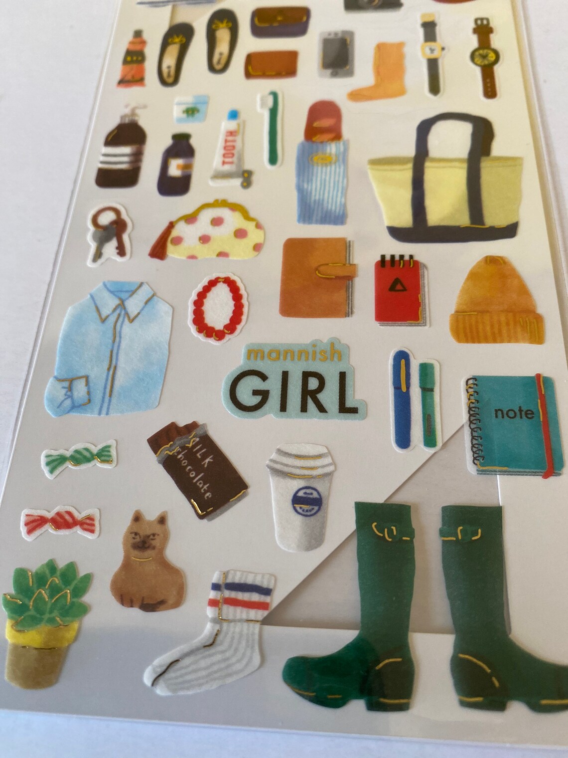 Cute Belongings Sticker of Masking Material Etsy