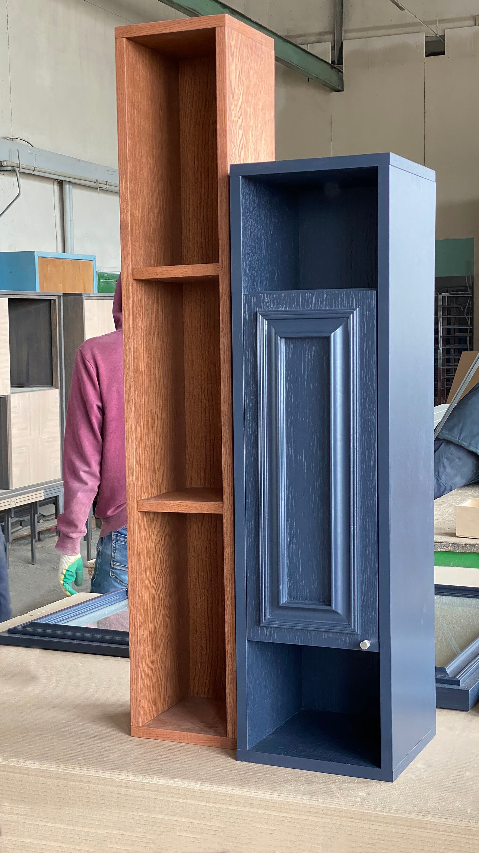 Floating wall mounted Oak floating credenza Wall Etsy