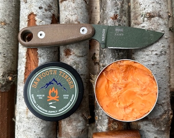 Sawtooth Tinder - Fire Starter - Handmade In Idaho USA By, The Idaho Prepper.