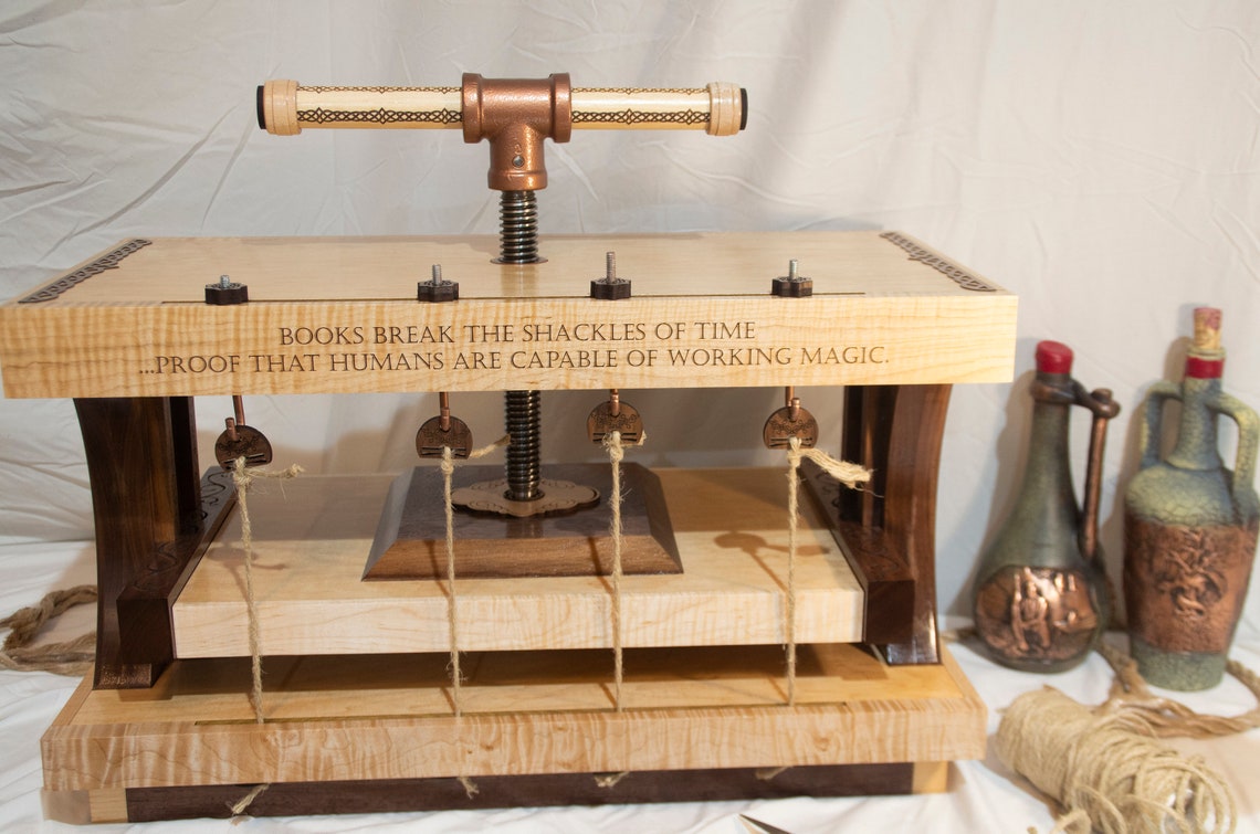 Book Press Sewing Frame Finishing Press Combo Machine Etsy 日本