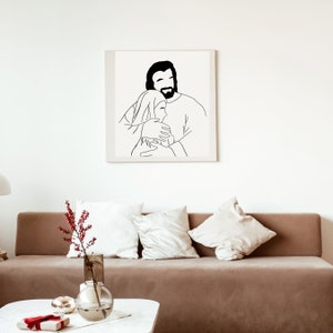 Digital, Christ, baptism, daughter, minimalist