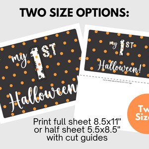 First Halloween Printable Sign - Etsy