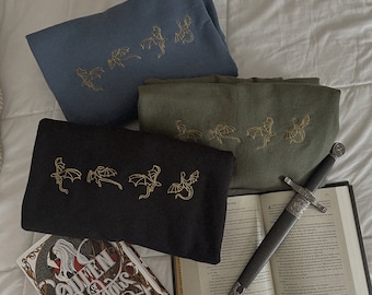The Mini Dragon & Wyvern Embroidered Crewneck | Booktok | Dragon Merch | Bookish gifts book lover fantasy