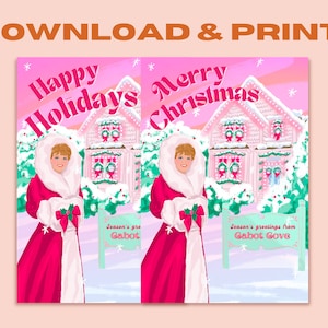 Download -  Holidays in Cabot Cove Printable Greeting Cards | Christmas Cards | Holiday Cards