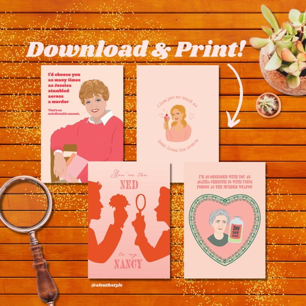 Download -  Mystery Lover Valentine's Day / Love Printable Cards