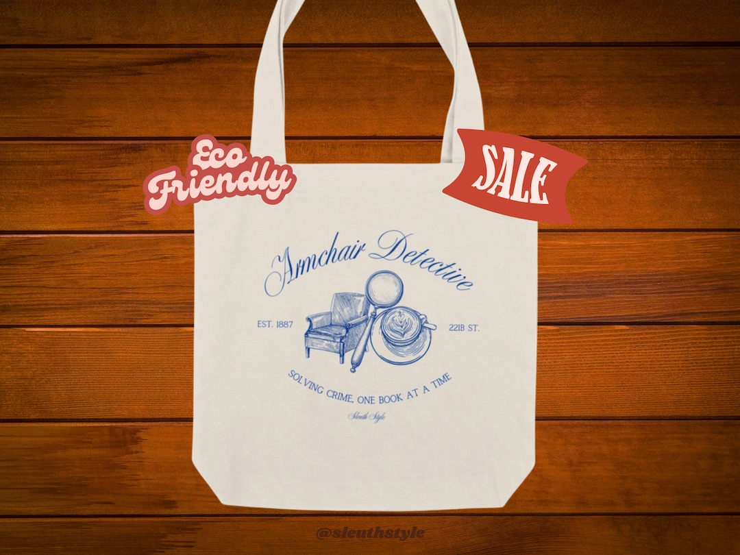 Armchair Detective Organic Cotton/recycled Polyester Tote Bag