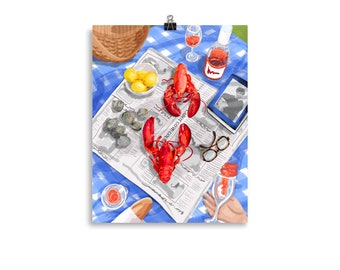 Picnic en Cabot Cove Matte Art Print Póster