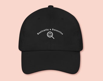 Basically a Detective Baseball Cap Hat in Black