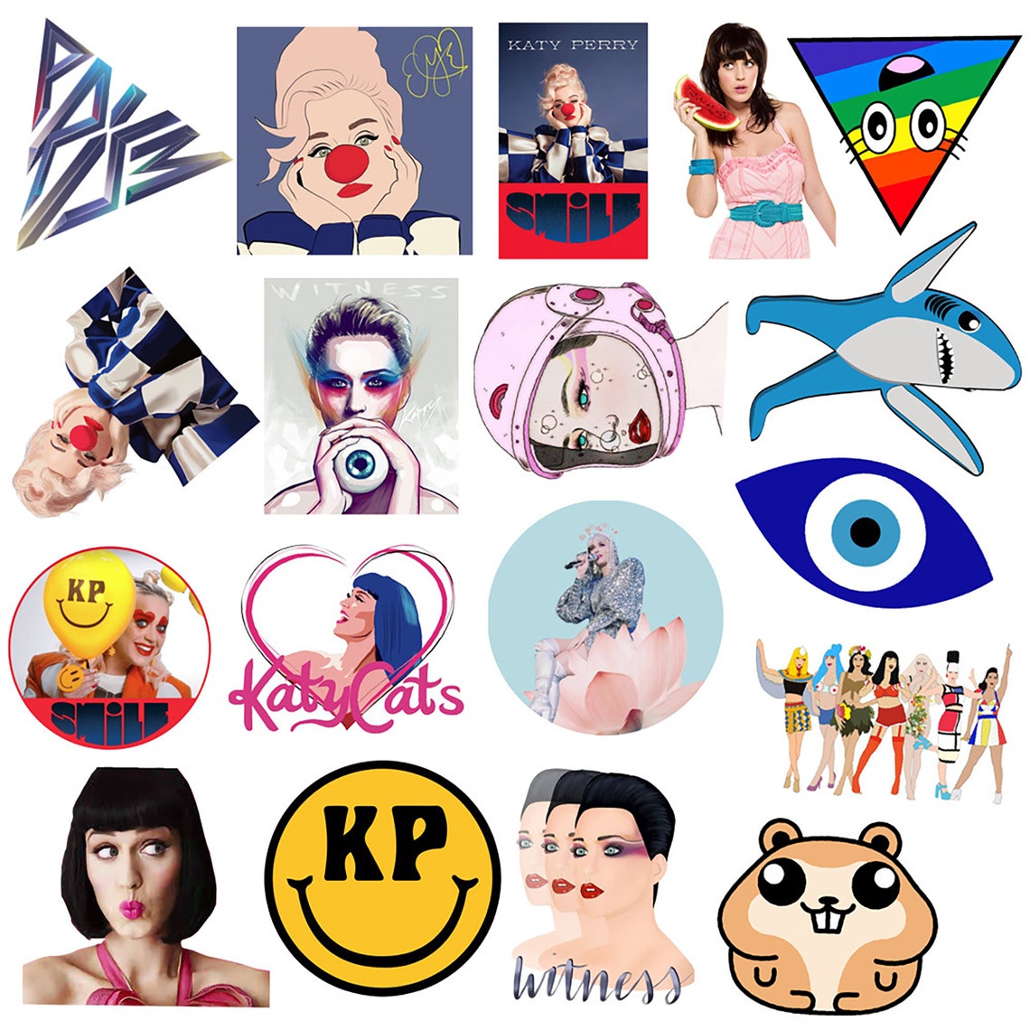 50pcs Katy Perry stickers Famous StickersMusic StickersMTV | Etsy