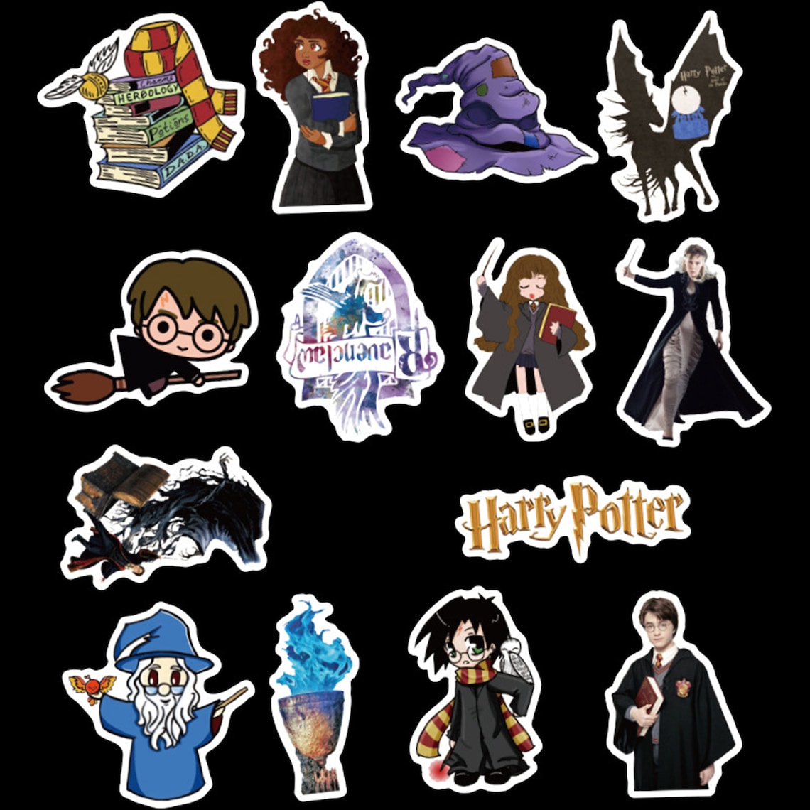 Harry potter stickers 30/100pcs Movie stickers Etsy