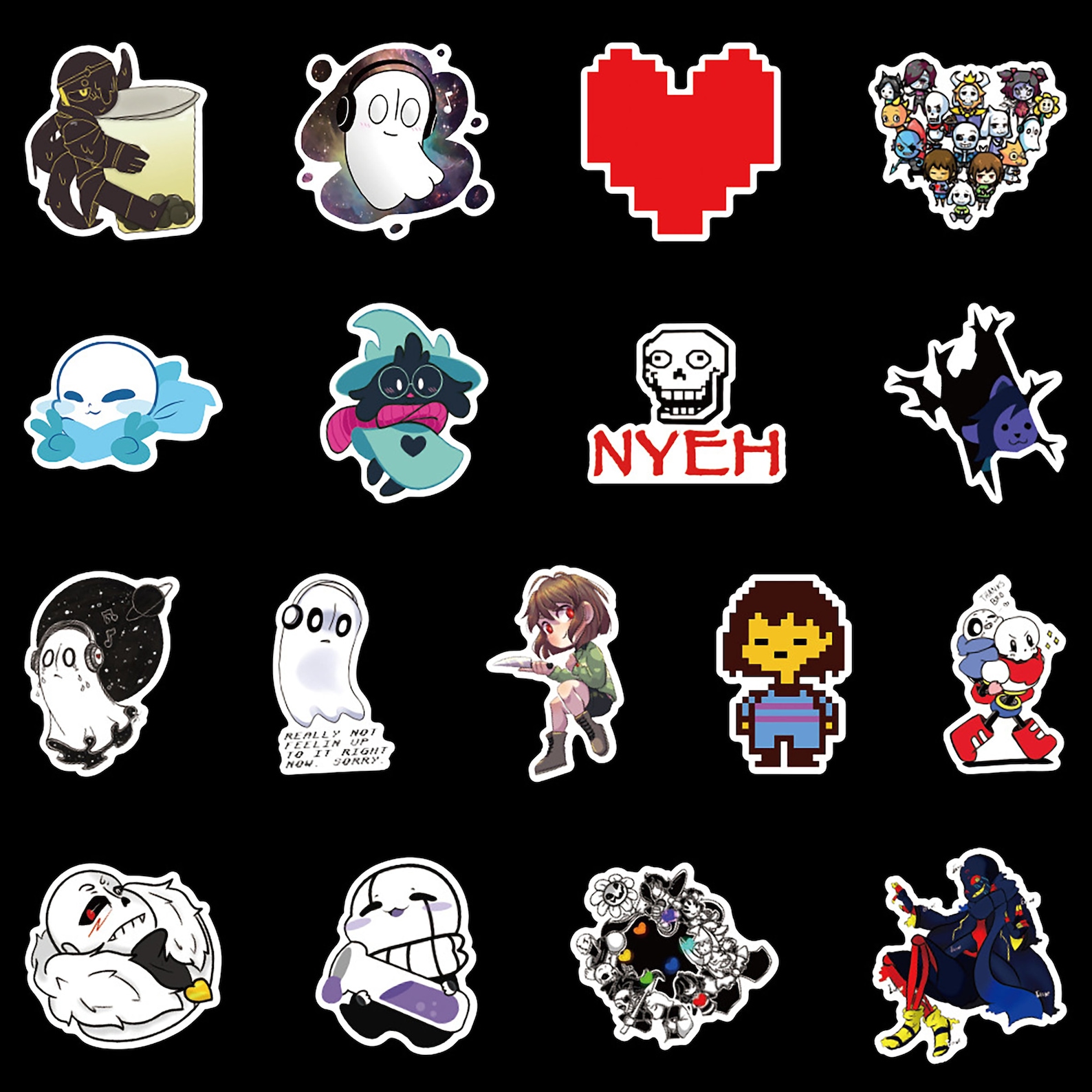 50pcs Undertale stickersGame stickers Etsy