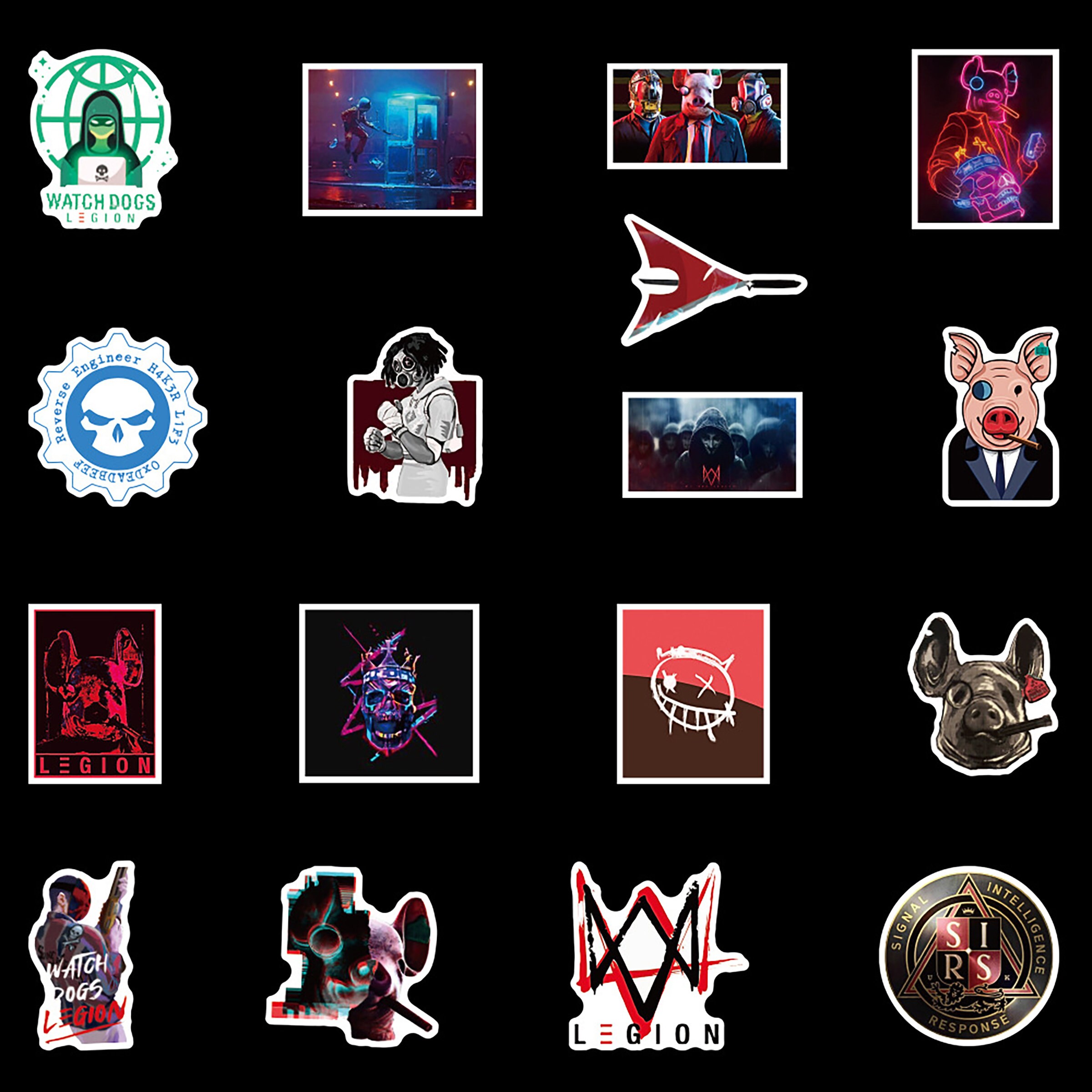 50pcs Watch Dogs stickersWatch Dogs 2 stickersGame Etsy