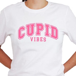 Cupid Vibes Transfer, Cute T-Shirt Design, Cute Valentines Shirt | Direct to Film Transfer