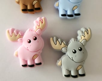Reindeer Silicone Beads | BPA Free | AU | 2 pack (mixed)