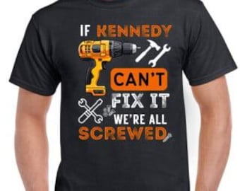 Camisa personalizada para faz-tudo: presente engraçado para o pai, camiseta com nome personalizado