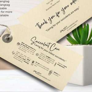 Kaktuspflege, DIY Succulent Indoor Care Template, bearbeitbare Pflegeanleitung, Pflege Hangtag, Succulent Tag, allgemeine Pflege #0415