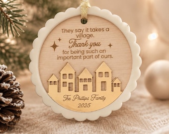It takes a Village Ornament