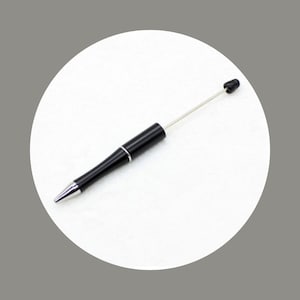 Perlenkugelschreiber in Brushed Gold, Silber und Schwarz | Leer und Tinte | Perlenstifte | DIY Hochzeitsgeschenke oder für jeden Anlass