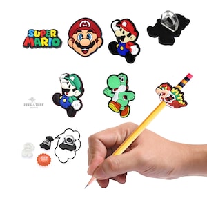 Stift Charms | Charakter Pen Charms | Wiederverwendbare Stift- oder Strohanhänger | Becher oder Schreibwaren Zubehör | Stift Freunde