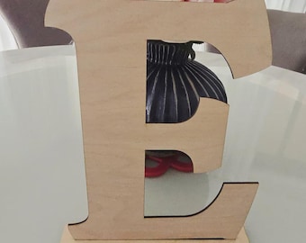 Initial Wall Sign | Initial Shelf Sitter | Initial and Name Sign Wall or Shelf Sitter