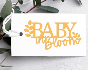 Arquivo digital Baby in Bloom, design de cenário para chá de bebê, arquivos SVG, PNG e PDF, design nº 5