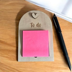 Boho Arch Sticky Note Holder, Post-it Note Holder, Personalised Gift for office or teacher