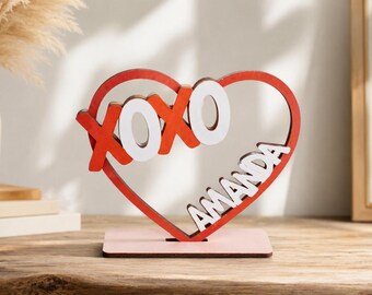 Valentine's XOXO Heart Paint and Pop-Out Card