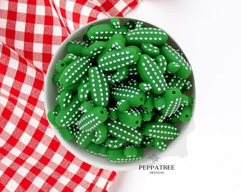 Prickly Cactus Silicone Bead | AU | 1 piece | Dark Green | Needle Stoppers or Bead Art