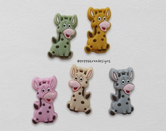 Giraffe Silicone Bead | 1pce | AU | Various Colours | Bulk Beads | Knitting Beads Crafting Beads | Pre-orders Wholesale