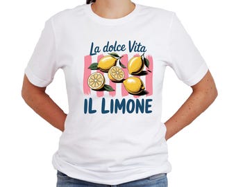 La Dolce Vita DTF Transfer, Cute T-Shirt Design, Italy Holiday Amalfi Coast Lemons | Direct to Film Transfer